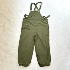 r3390ワークサロペット/F/緑/ワイド/カーゴポケット/シャカシャカ生地