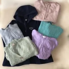 キッズ　女の子140 セーター カーディガン anyFAM ラブトキ ブルゾン