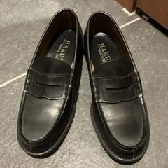 HARUTA／黒 ブラック レザー ローファー ハルタ(25cmEEE)