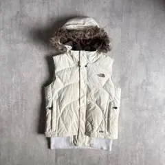 【THE NORTH FACE】ダウンベスト　フード　ファー付き　600fill