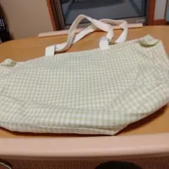チェック柄トートバッグ24×44