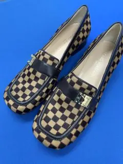 ち*ー様 ルイヴィトン LOUIS VUITTON ダミエ ハラコローファー 美