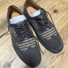 ETRO エトロ ダブルモンク ウイングチップ 革靴 イタリア製 クレープ 