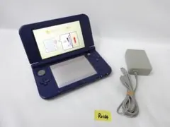 New 3DS LL ネイビー 本体 ACアダプター付き 動作品　R0164
