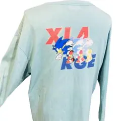 希少XLARGEソニック コラボ 長袖Tシャツ XL バックプリント青　フェードのサムネイル