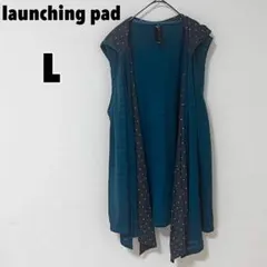 ♥launching pad♥ フード付きベスト ジレ