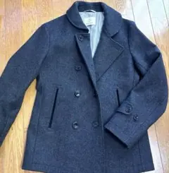 ビューティーアンドユース　ウールピーコート ダークグレー