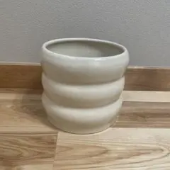 陶器製 鉢カバー ベージュ