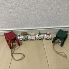 木製クリスマストレインデコレーション