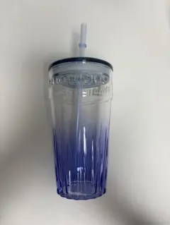 期間限定❣️スタバ　グラデーションパープル タンブラー ストロー付き