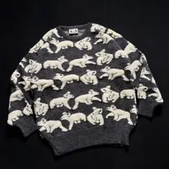 オーストラリア製 HYSPORT PURE NEW WOOL コアラ柄 ニット