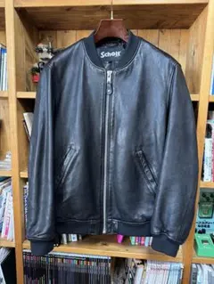 超希少！Schottレザージャケット バワリー MA-1 本日21時出品終了 超希少！Schottレザージャケット バワリー MA-1