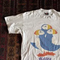 90s USA製 SIGNAL SPORTS ツノメドリ vintageTのサムネイル