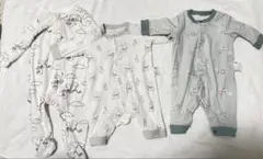 ベビー服 ロンパース 3点セット