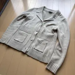 Cecilia Classics ヨーロッパ古着 ニットカーディガン ベージュ