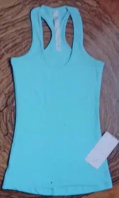 Lululemon ブルーヨガタンクトップ 　L