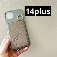 iphone14plus ケース 背面ケース puレザー カバー スマホケース
