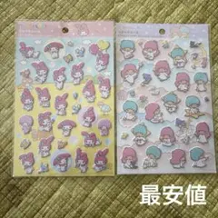 【新品】サンリオ　ペタペタシール　キキララ　マイメロ【2枚セット】