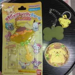 ロリポップキャンディ チャーム＆刺繍缶バッジ＆ダブルチャーム　ポムポムプリン