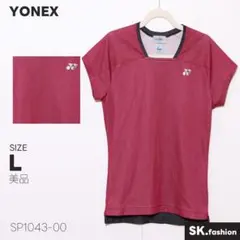 美品 YONEX トップス Tシャツ 半袖 無地 スポーツ向け ストレッチ素材
