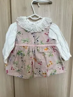 Pample Mousse 花柄 セット　フリル襟　入園式