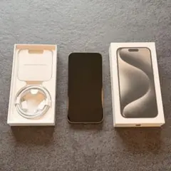 iPhone 15Pro 128GBナチュラルチタニウム｜画面割れなし・動作良好