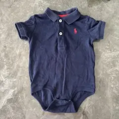 ラルフローレン　ポロシャツ　ボディスーツ　6M 70 ネイビー