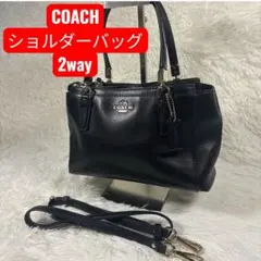 COACH コーチ 2way ショルダーバッグ ブラック ゴールド金具のサムネイル