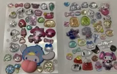 キャラクター　おすそ分けシールA7 2枚セットボンボンドロップシール　サンリオ等