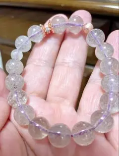 SALE♡希少♡パープルリビアングラス＊ギベオン♡デザインブレス