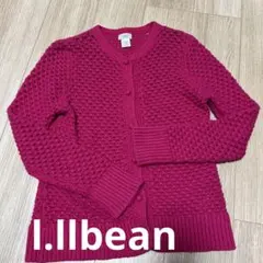 llbean カーディガン　ピンク