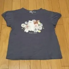 UNIQLO X PAUL & JOE 猫と花のTシャツ 130cm