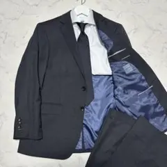 【美品】ORIHICA ネイビー ウォッシャブルスーツ 3点セット 美品 オリヒカORIHICA ウォッシャブルストレッチスーツ ネイビー 3L