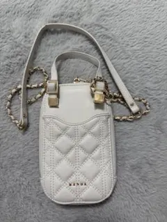 ランダ 2WAYキルティングマルチショルダーバッグ アイボリー