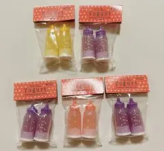 □ 昭和レトロ 消しゴム 哺乳瓶型 ヨーグルトシリーズ ファンシー 5色
