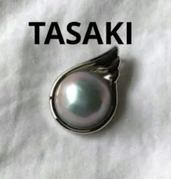 田崎真珠　マベパール　ペンダントトップ　本真珠　グレーパール　SILVER