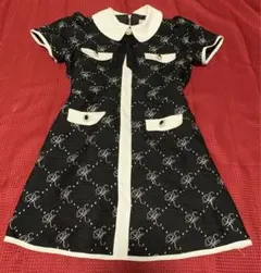 【明日削除】swankiss ツイード　ワンピース　ブラック