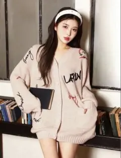 【値下げ】darich ダーリッチ エンブロイダリーニットカーディガン