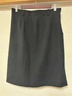 ensuite レナウン　サイズ5 ブラックタイトスカート　ウール