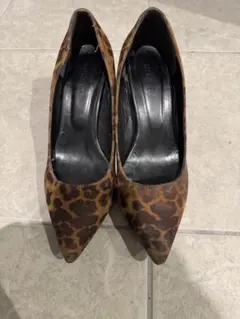 moussy レオパードパンプス