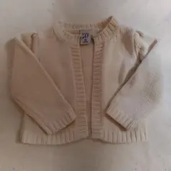 baby GAP アイボリー ニットカーディガン 3-6ヶ月