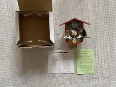 【西ドイツ/エングストラー社製】森の時計　ゼンマイ巻　ミニチュア鳩時計　掛け時計