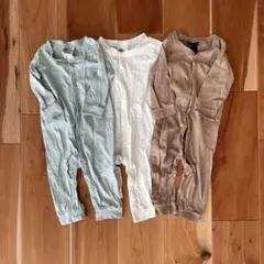 H&M カバーオールパジャマ 74cm 3枚セット