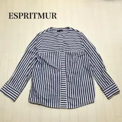 ESPRITMUR ストライプシャツ 11号　ウォッシャブル　フォーマル 上品のサムネイル
