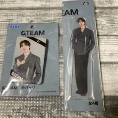 &TEAM EJ 缶バッジ＆クリアスタンドセット