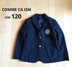 COMME CA ISM　ジャケット　120　紺ブレ　金ボタン　ワッペン