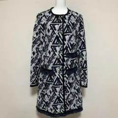 美品　ルイヴィトン　ロングコート　ジャケット　38 ロゴ　総柄　5P126のサムネイル