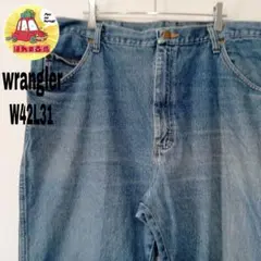 USA古着 wrangler デニム　ジーンズW42L31メキシコ製ブルー