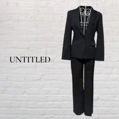 日本製❗️美品【UNTITLED】ピンストライプスーツM