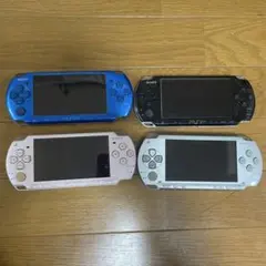 【ジャンク品】PSP本体 4台セット 青・ピンク・黒・シルバー【動作未確認】